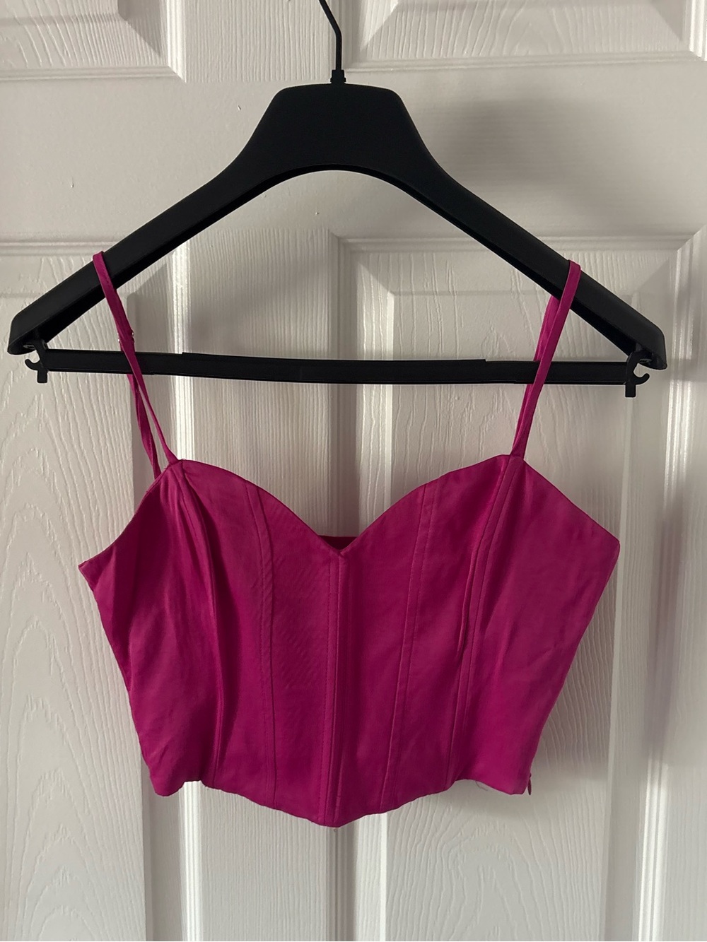 Zara corset crop top with spaghetti straps Size S